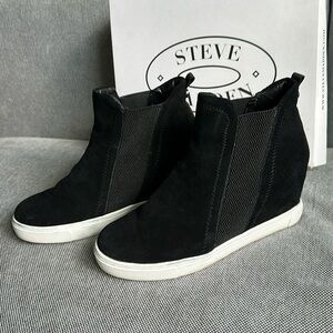 Steve Madden LEII suede high heel sneakers
